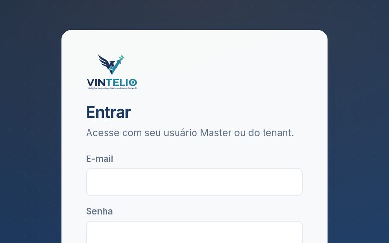Tela do VINSYS em app.vintelio.net